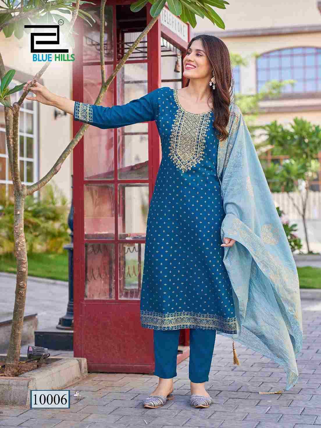 Libaas Vol-2 By Blue Hills 01 To 08 Series Beautiful Suits Colorful Stylish Fancy Casual Wear & Ethnic Wear Rayon print Dresses At Wholesale Price