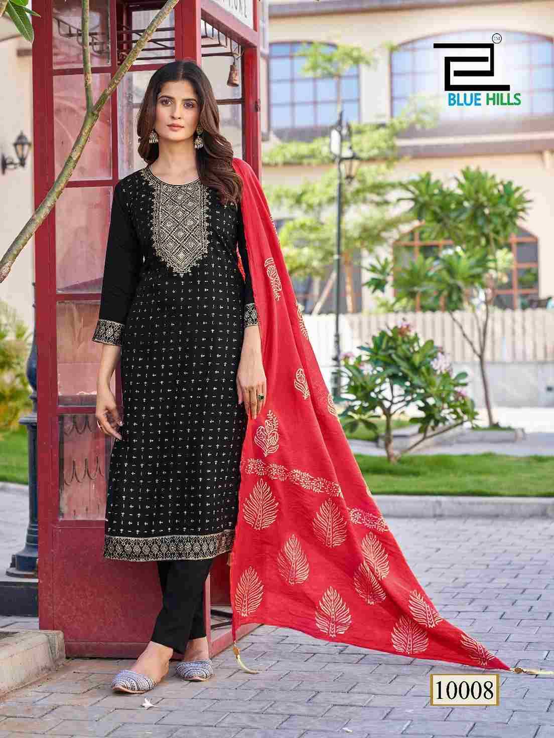 Libaas Vol-2 By Blue Hills 01 To 08 Series Beautiful Suits Colorful Stylish Fancy Casual Wear & Ethnic Wear Rayon print Dresses At Wholesale Price