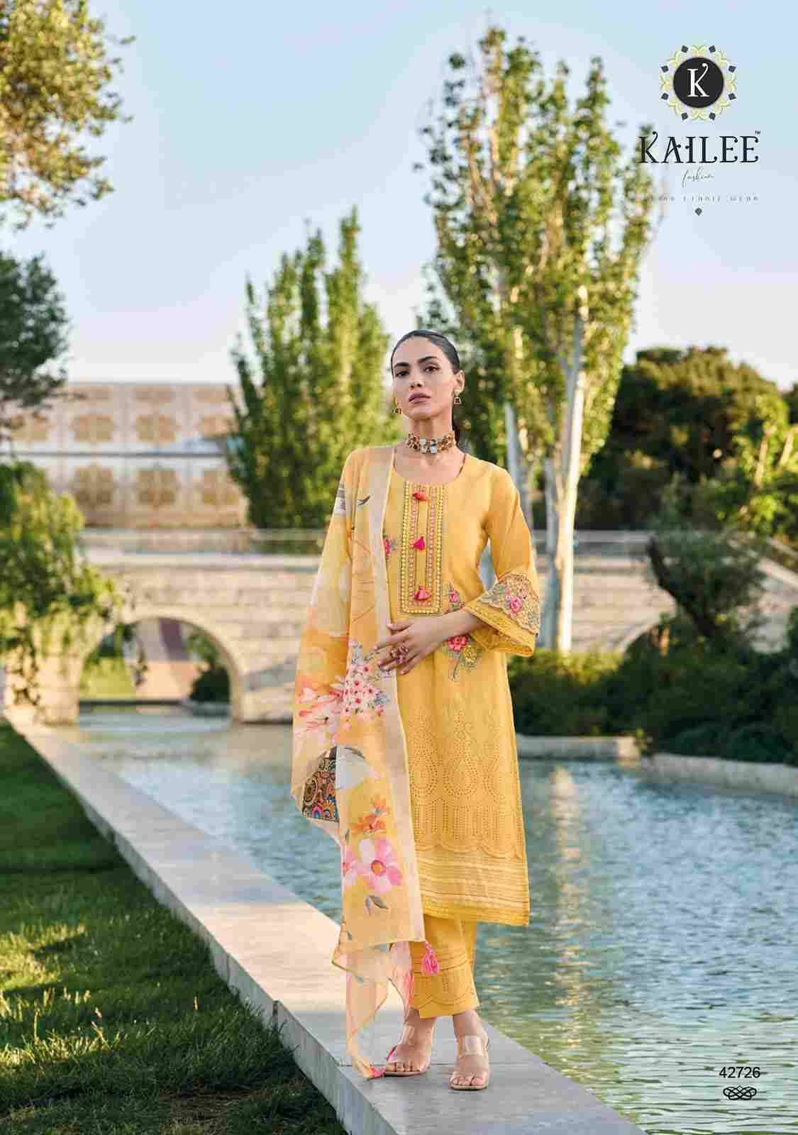 Suffy By Kailee 42721 To 42726 Series Festive Suits Beautiful Fancy Colorful Stylish Party Wear & Occasional Wear Pure Cotton With Work Dresses At Wholesale Price