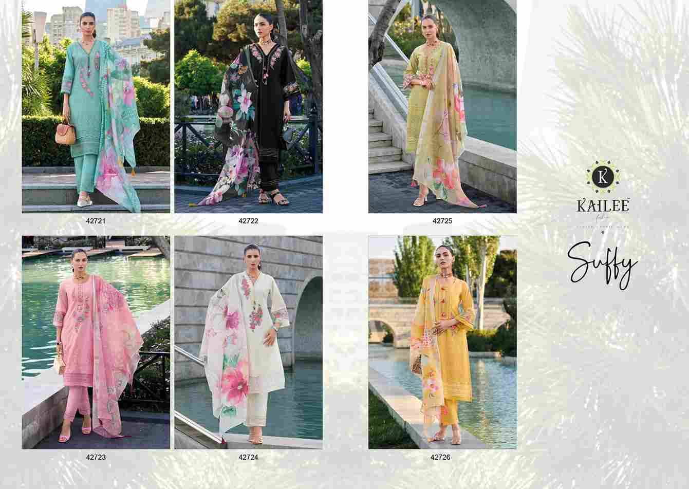 Suffy By Kailee 42721 To 42726 Series Festive Suits Beautiful Fancy Colorful Stylish Party Wear & Occasional Wear Pure Cotton With Work Dresses At Wholesale Price