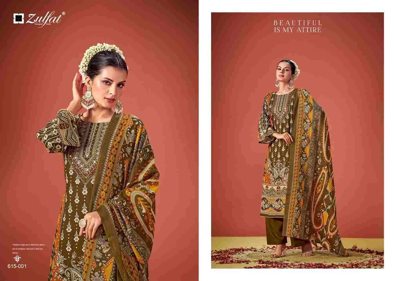 Aayat Vol-11 By Zulfat 615-001 To 615-006 Series Beautiful Festive Suits Stylish Fancy Colorful Casual Wear & Ethnic Wear Pure Viscose Rayon Print Dresses At Wholesale Price