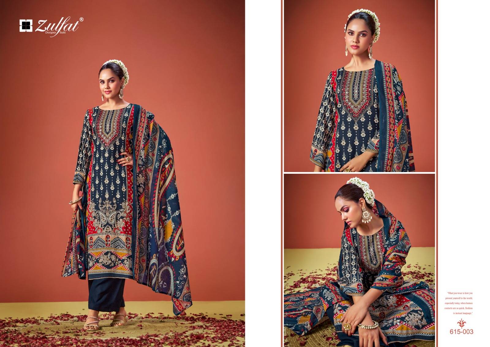 Aayat Vol-11 By Zulfat 615-001 To 615-006 Series Beautiful Festive Suits Stylish Fancy Colorful Casual Wear & Ethnic Wear Pure Viscose Rayon Print Dresses At Wholesale Price