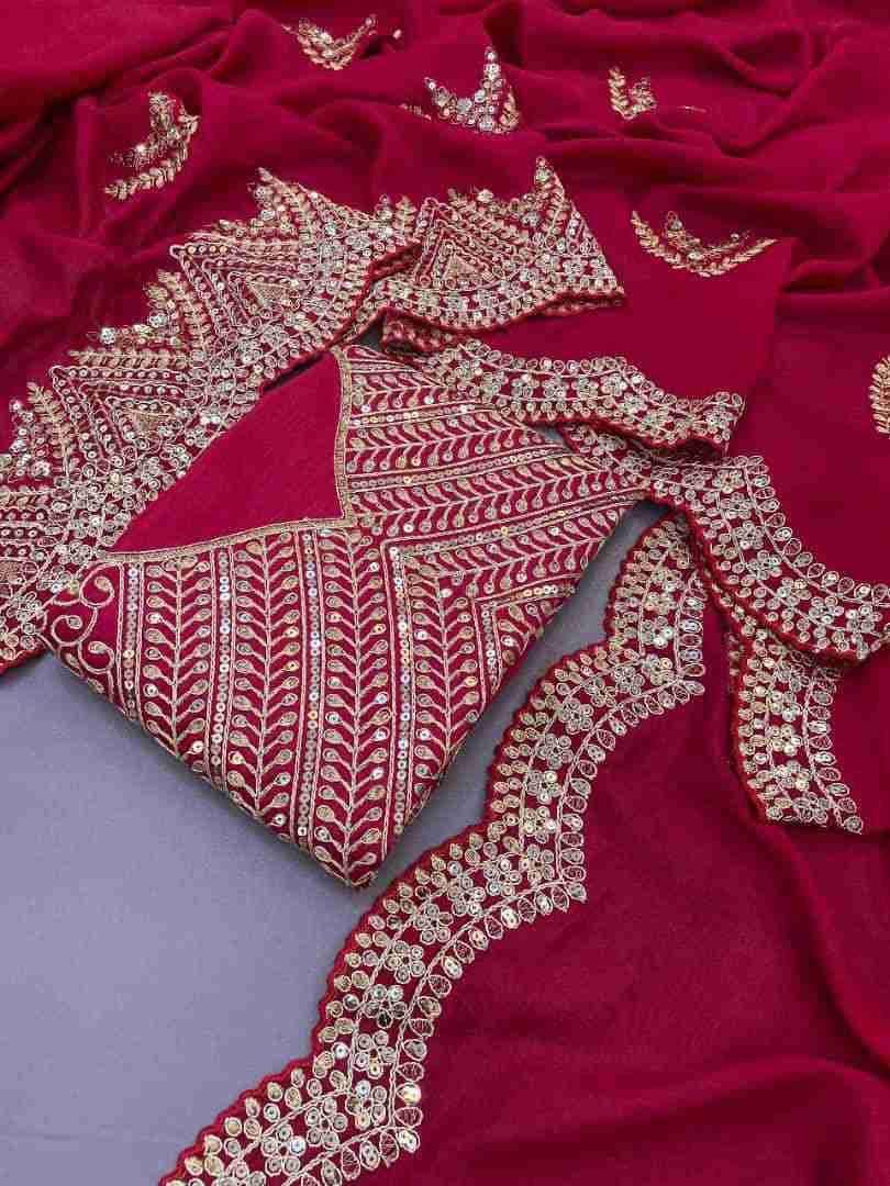 Vt-605 By Fashid Wholesale Indian Traditional Wear Collection Beautiful Stylish Fancy Colorful Party Wear & Occasional Wear Soft Vichitra Silk Sarees At Wholesale Price