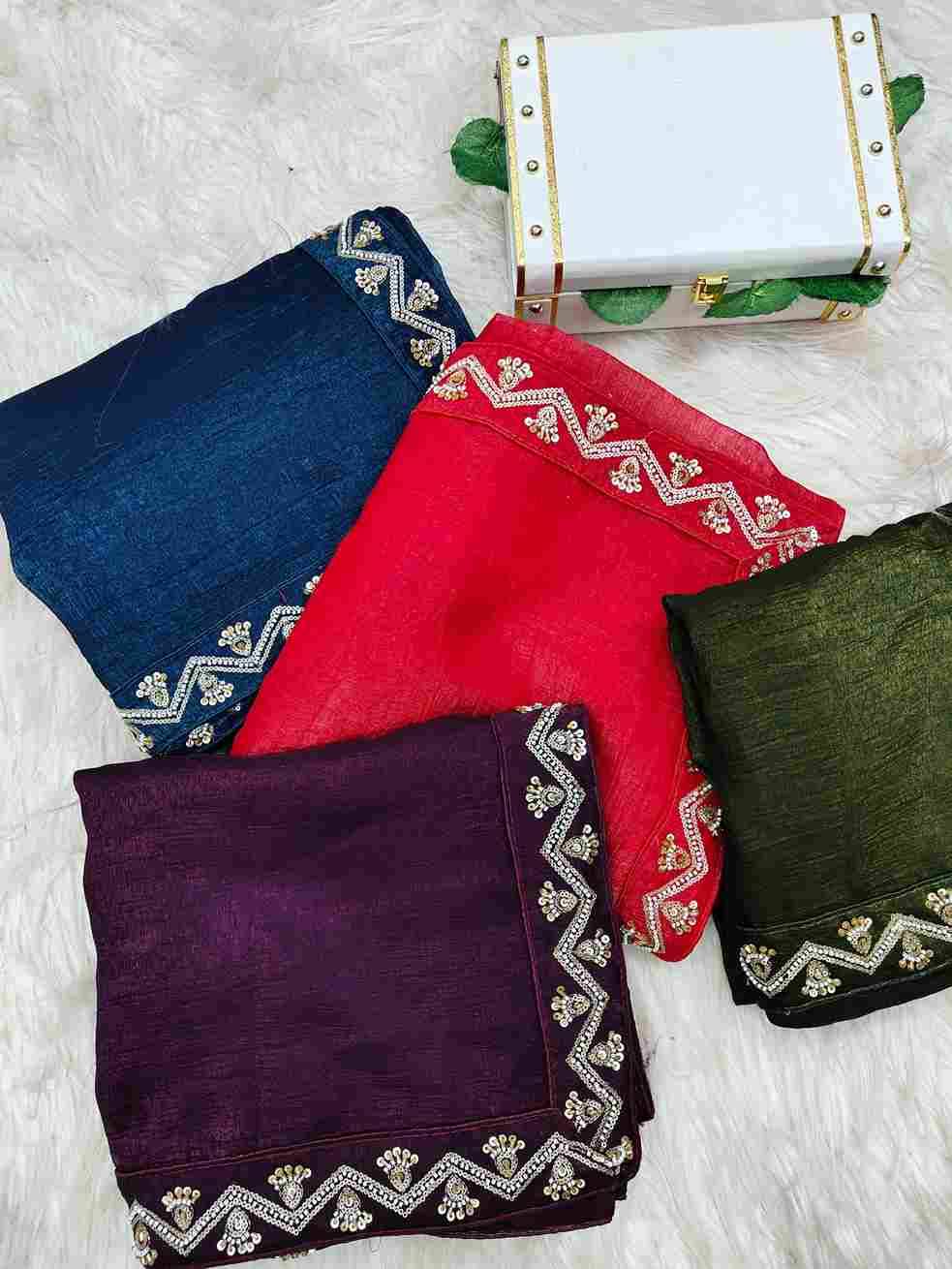 Madhavi By Fashid Wholesale 01 To 04 Series Indian Traditional Wear Collection Beautiful Stylish Fancy Colorful Party Wear & Occasional Wear Soft crunchy Sarees At Wholesale Price