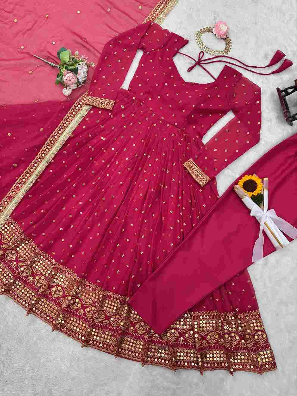 5824 By Fashid Wholesale Beautiful Anarkali Suits Colorful Stylish Fancy Casual Wear & Ethnic Wear Faux Georgette Dresses At Wholesale Price