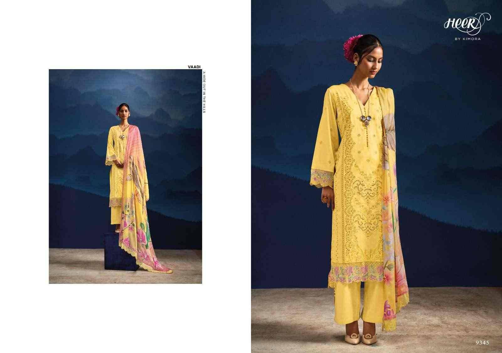 Vaadi By Kimora Fashion 9341 To 9346 Series Beautiful Suits Colorful Stylish Fancy Casual Wear & Ethnic Wear Pure Cotton Satin Print Dresses At Wholesale Price