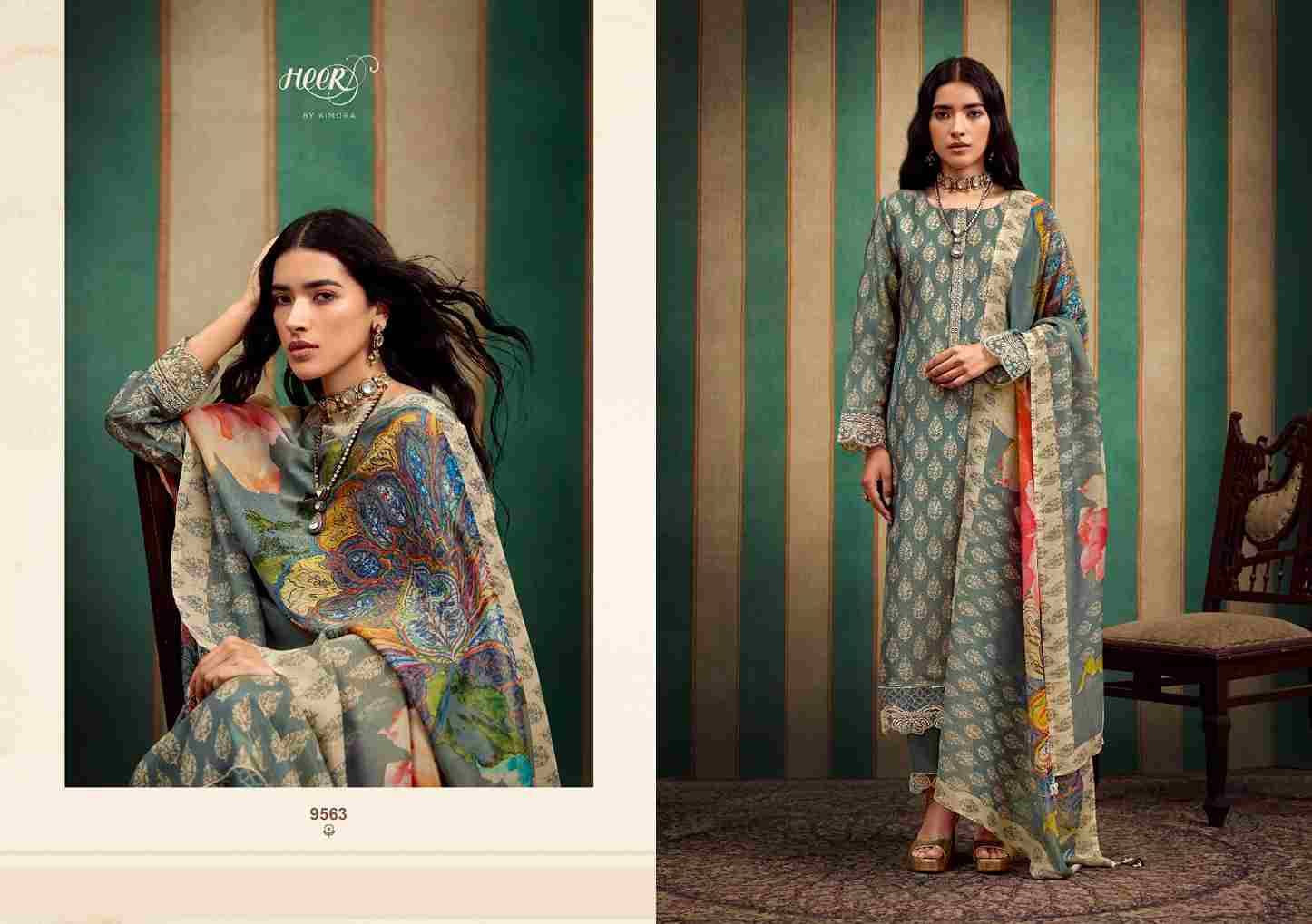 Norah By Kimora Fashion 9561 To 9566 Series Designer Festive Suits Collection Beautiful Stylish Fancy Colorful Party Wear & Occasional Wear Pure Muslin Dresses At Wholesale Price