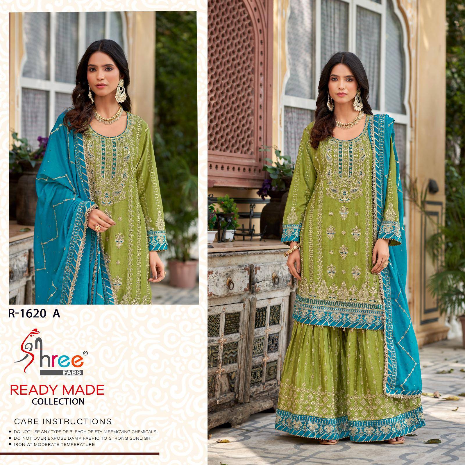 Shree Fabs Hit Design R-1620 Colours By Shree Fabs R-1620-A To R-1620-D Series Beautiful Pakistani Suits Stylish Fancy Colorful Party Wear & Occasional Wear Chinnon Embroidered Dresses At Wholesale Price