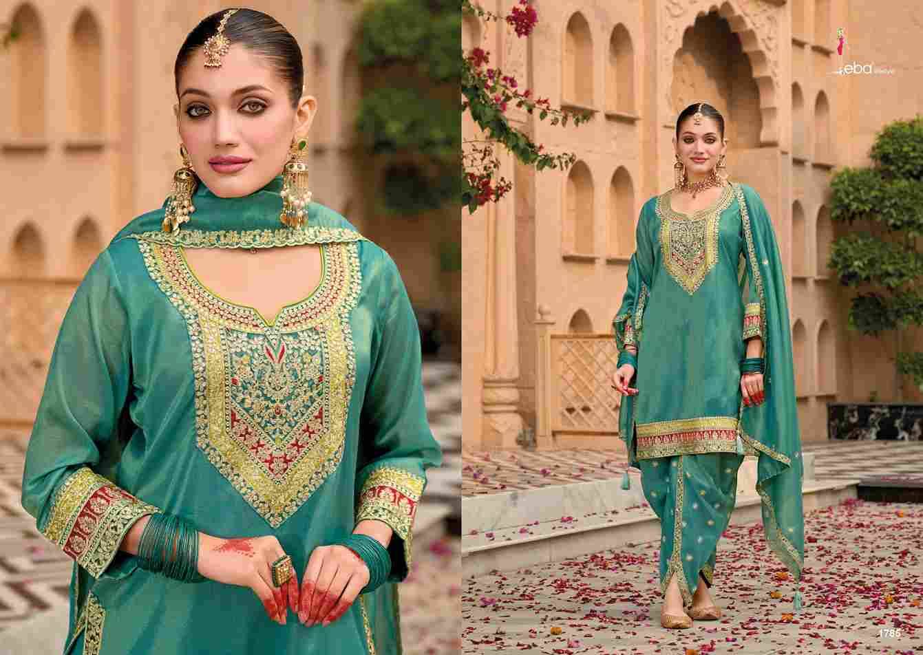 Meraki By Eba Lifestyle 1784 To 1786 Series Beautiful Festive Suits Colorful Stylish Fancy Casual Wear & Ethnic Wear Simmer Embroidery Dresses At Wholesale Price