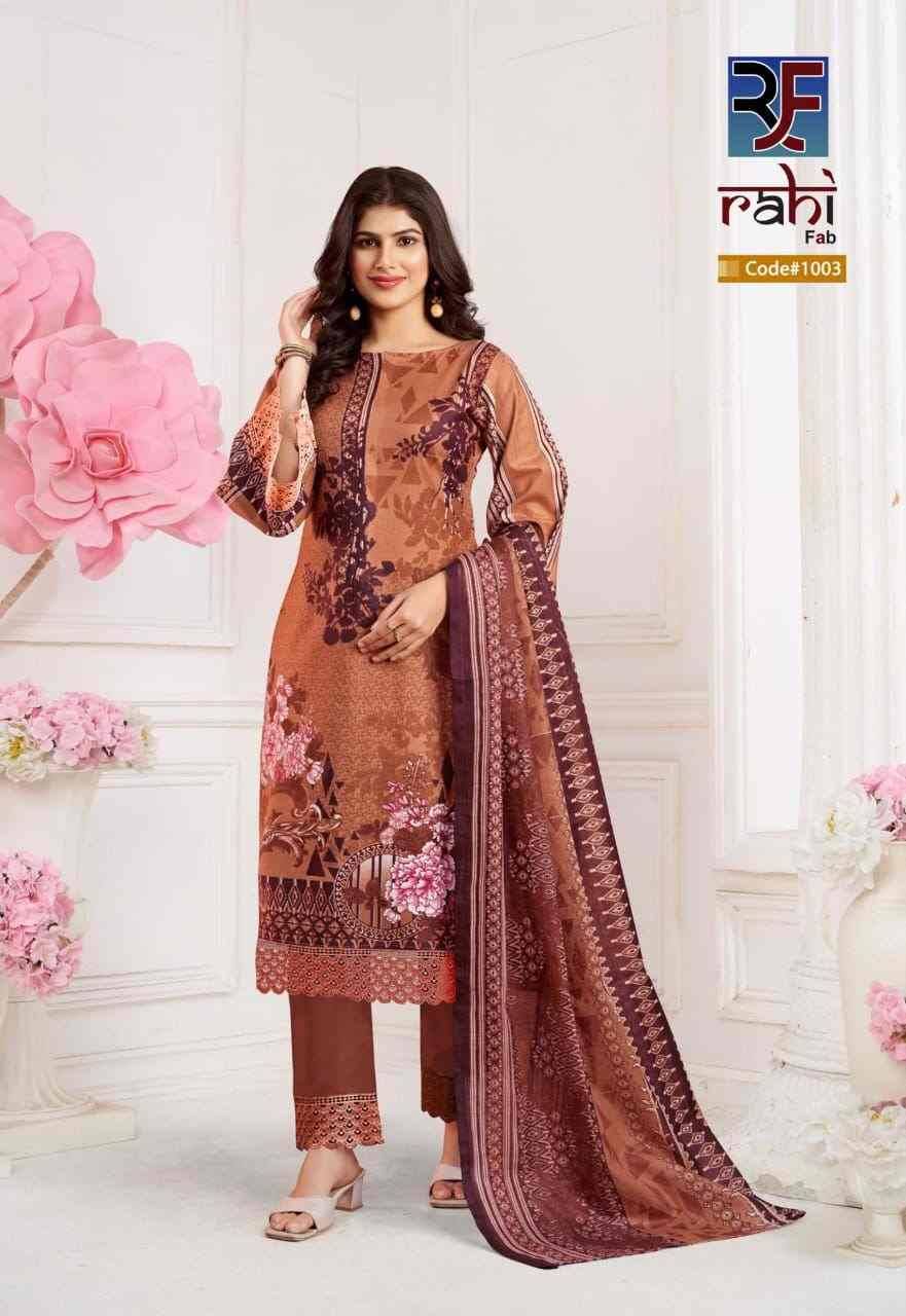 Rizwana By Rahi Fab 1001 To 1006 Series Beautiful Pakistani Suits Stylish Fancy Colorful Party Wear & Occasional Wear Pure Cotton Dresses At Wholesale Price