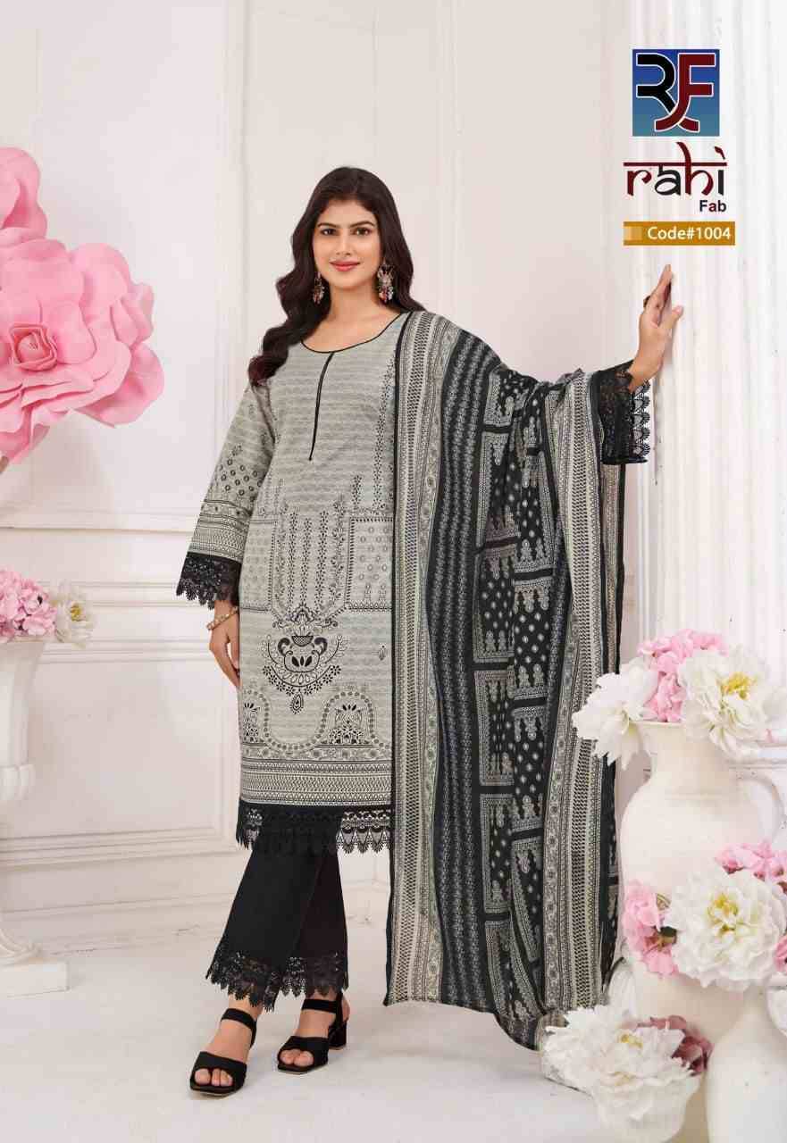 Rizwana By Rahi Fab 1001 To 1006 Series Beautiful Pakistani Suits Stylish Fancy Colorful Party Wear & Occasional Wear Pure Cotton Dresses At Wholesale Price