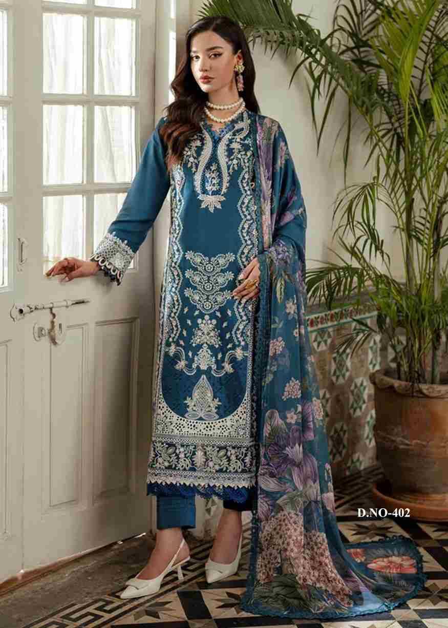 Sana Safina Vol-4 By Aabyaan 401 To 406 Series Beautiful Stylish Festive Suits Fancy Colorful Casual Wear & Ethnic Wear & Ready To Wear Pure Cotton Dresses At Wholesale Price