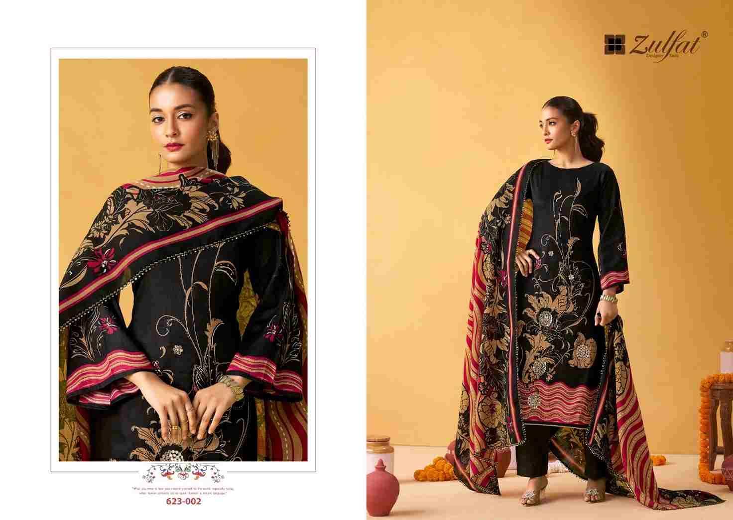 Raabta Vol-4 By Zulfat 623-001 To 623-006 Series Beautiful Festive Suits Stylish Fancy Colorful Casual Wear & Ethnic Wear Pure Jam Cotton Print Dresses At Wholesale Price