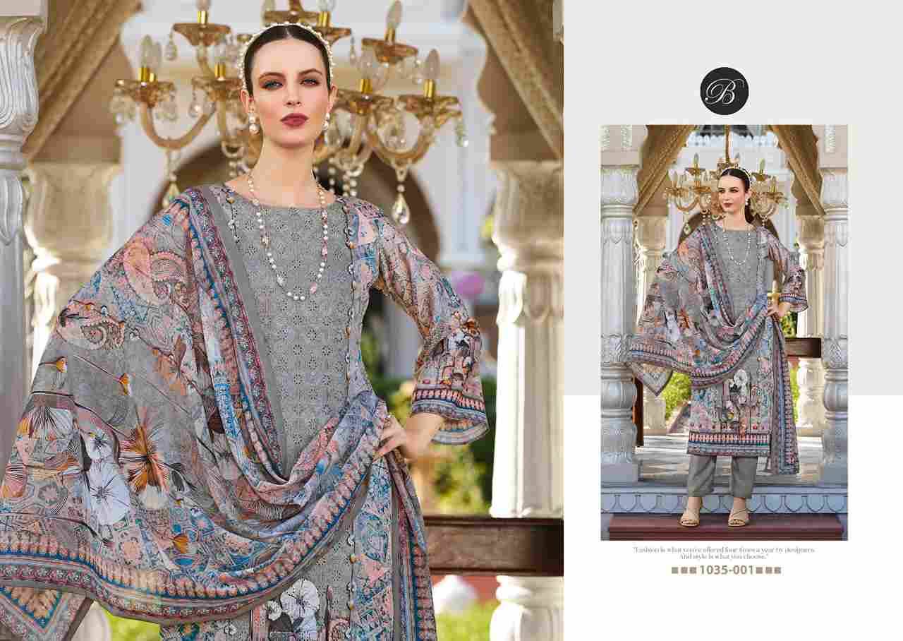 Albeli By Belliza 1035-001 To 1035-006 Series Beautiful Suits Colorful Stylish Fancy Casual Wear & Ethnic Wear Pure Jam Cotton Print With Embroidered Dresses At Wholesale Price