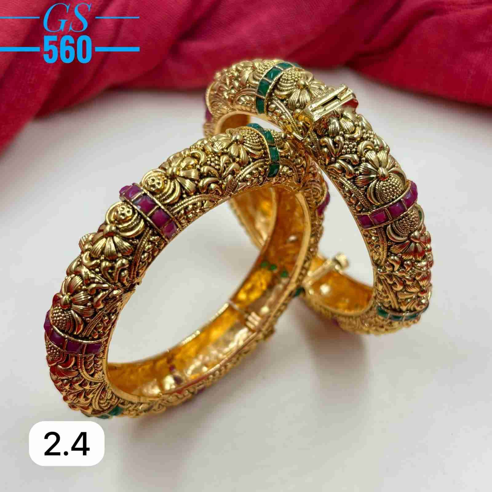 GS-560 By Fashid Wholesale 01 To 07 Series Traditional Artificial Jewellery For Indian Attire At Exclusive Range.