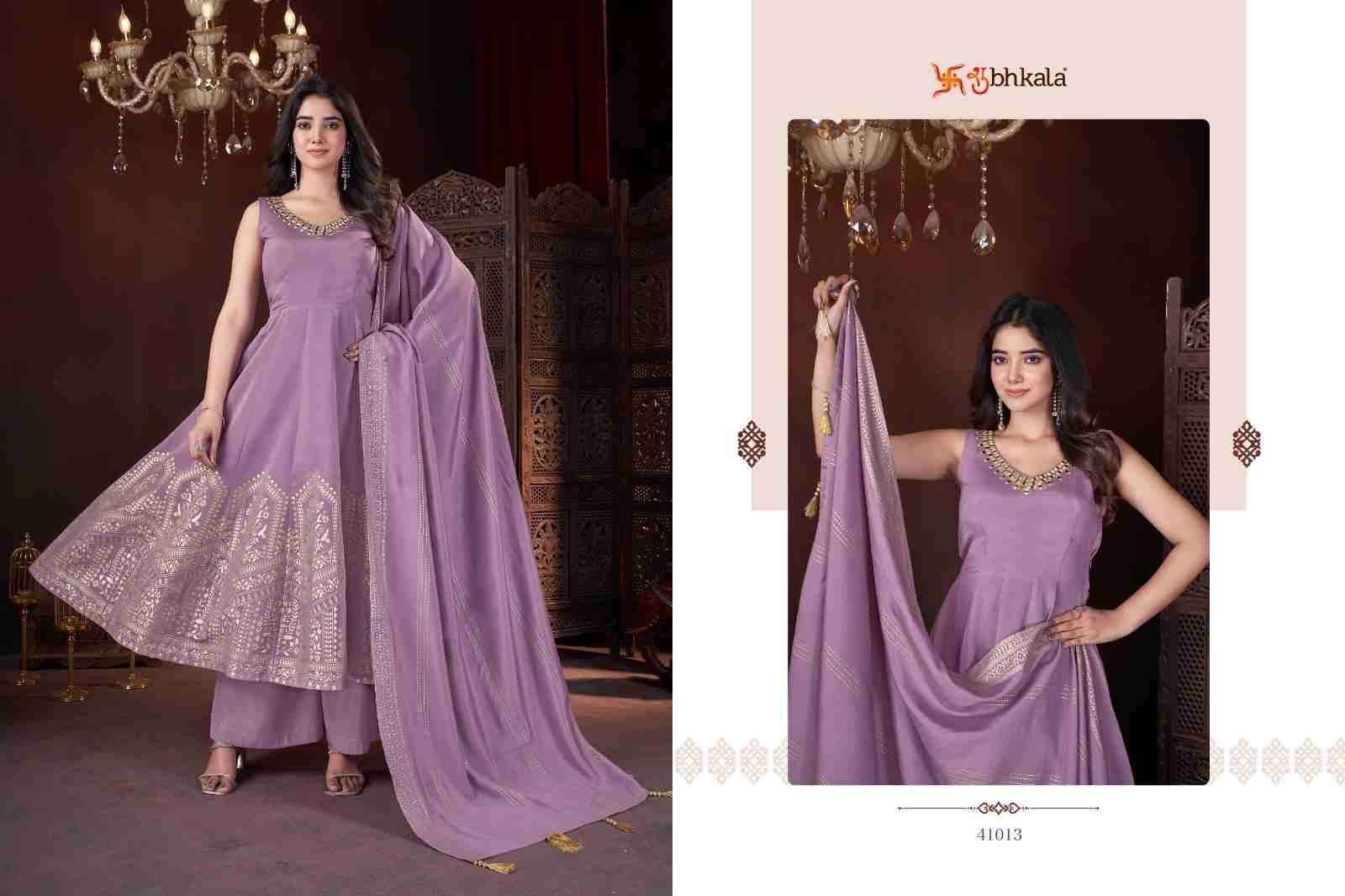 Blooming Ethnic By Shubhkala 41011 To 41014 Series Beautiful Festive Suits Stylish Fancy Colorful Casual Wear & Ethnic Wear Roman Silk Dresses At Wholesale Price