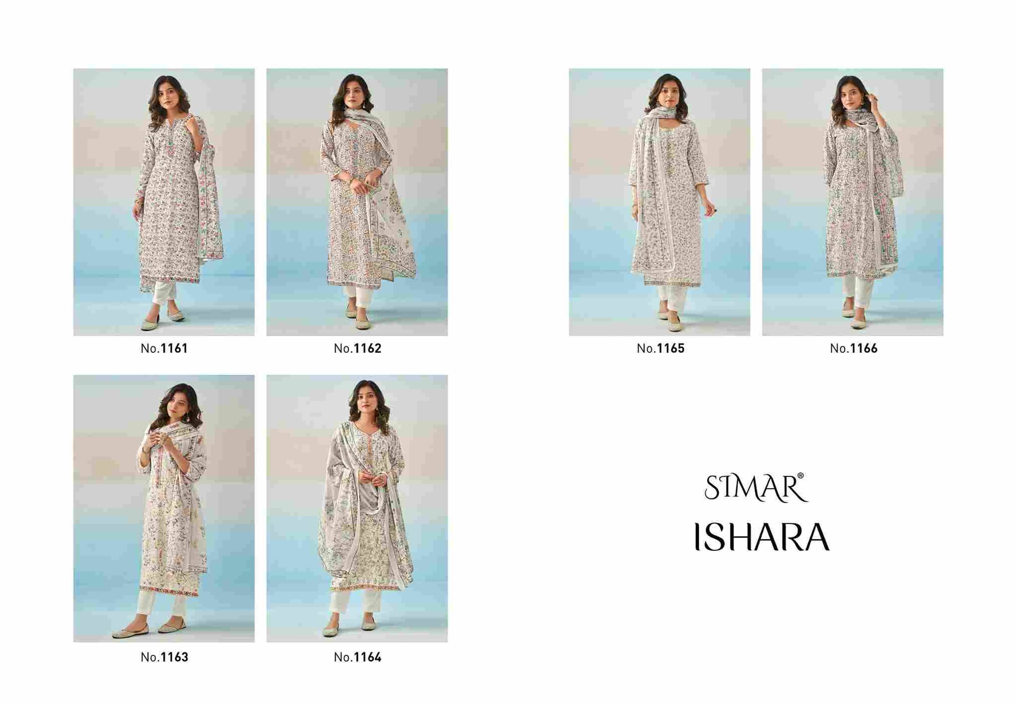 Ishara By Simar 1161 To 1166 Series Beautiful Festive Suits Stylish Fancy Colorful Casual Wear & Ethnic Wear Cotton Digital Print Dresses At Wholesale Price