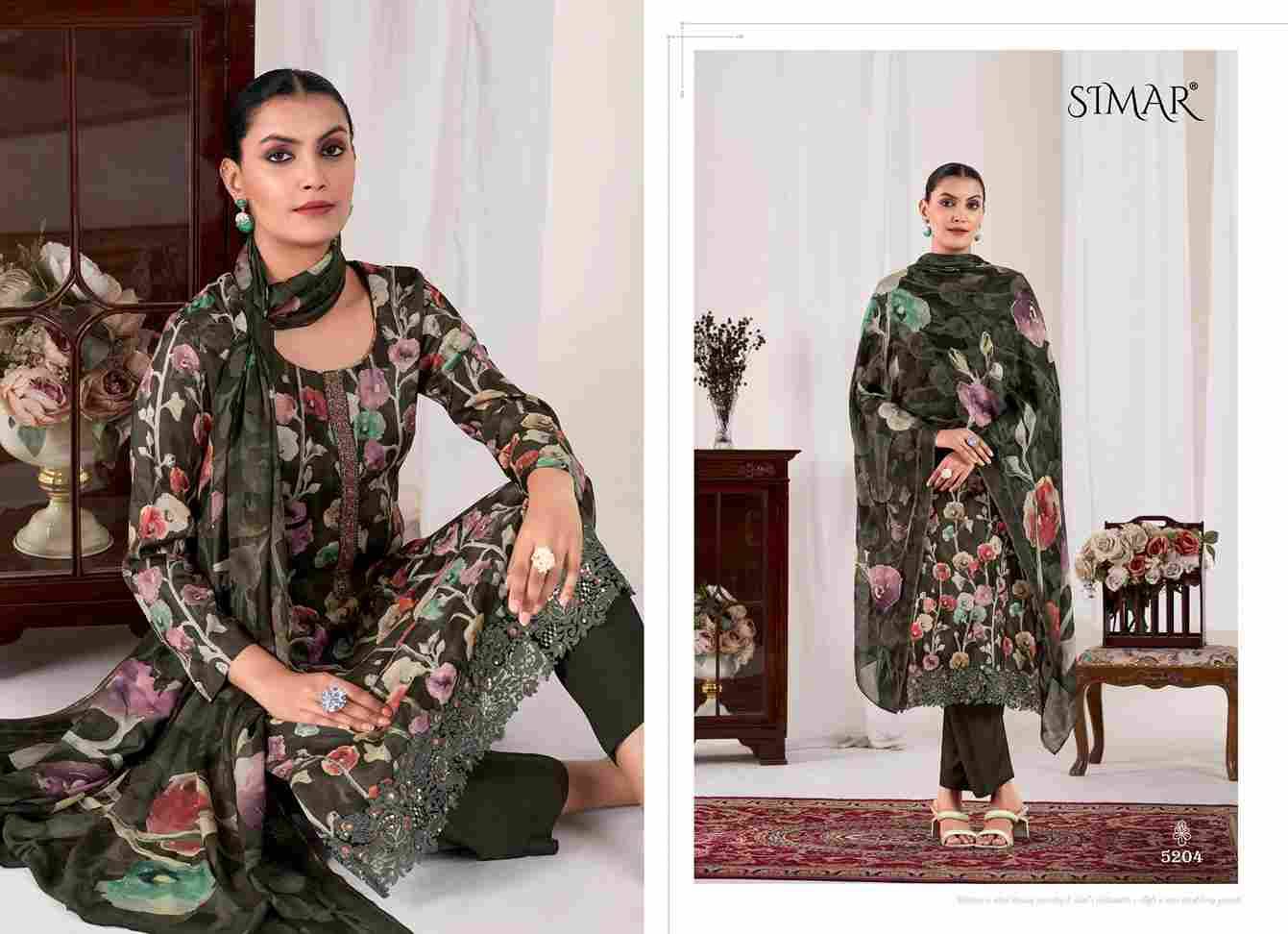 Humsafar Vol-2 By Simar 5202 To 5205 Series Beautiful Festive Suits Stylish Fancy Colorful Casual Wear & Ethnic Wear Pure Viscose Muslin Dresses At Wholesale Price