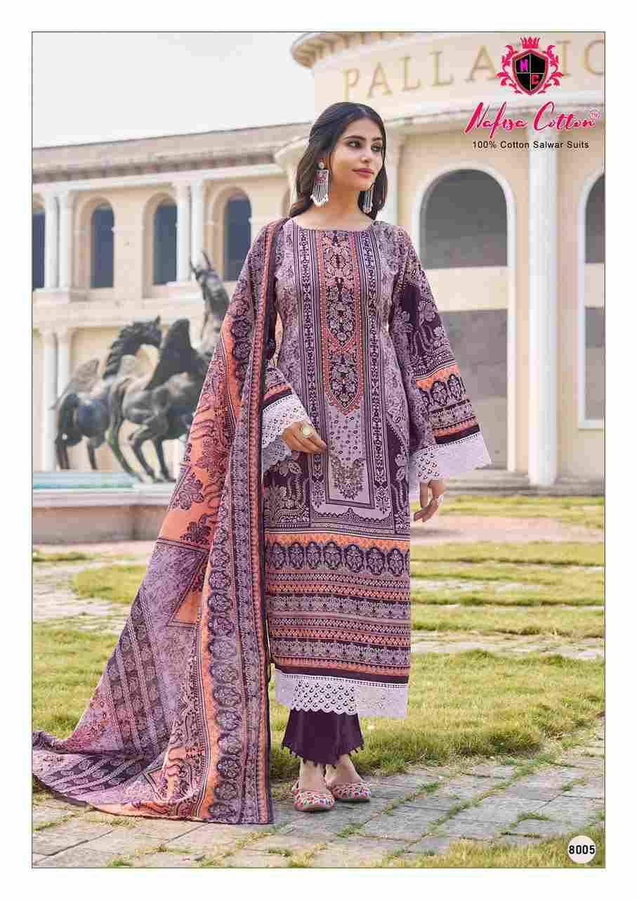 Mahera Vol-8 By Nafisa Cotton 8001 To 8006 Series Beautiful Festive Suits Stylish Fancy Colorful Casual Wear & Ethnic Wear Soft Cotton Print Dresses At Wholesale Price