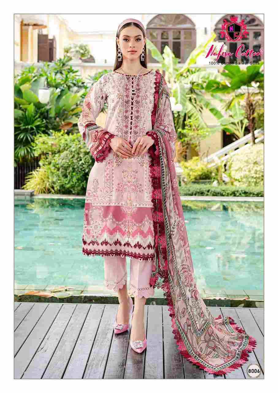 Mahera Vol-8 By Nafisa Cotton 8001 To 8006 Series Beautiful Festive Suits Stylish Fancy Colorful Casual Wear & Ethnic Wear Soft Cotton Print Dresses At Wholesale Price