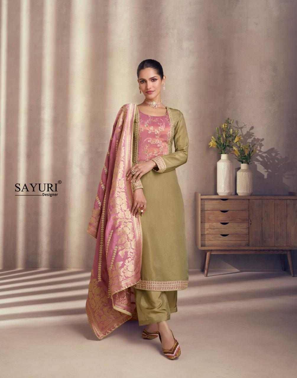 Naaz By Sayuri 5639 To 5642 Series Designer Festive Suits Beautiful Fancy Colorful Stylish Party Wear & Occasional Wear Simar Silk Dresses At Wholesale Price