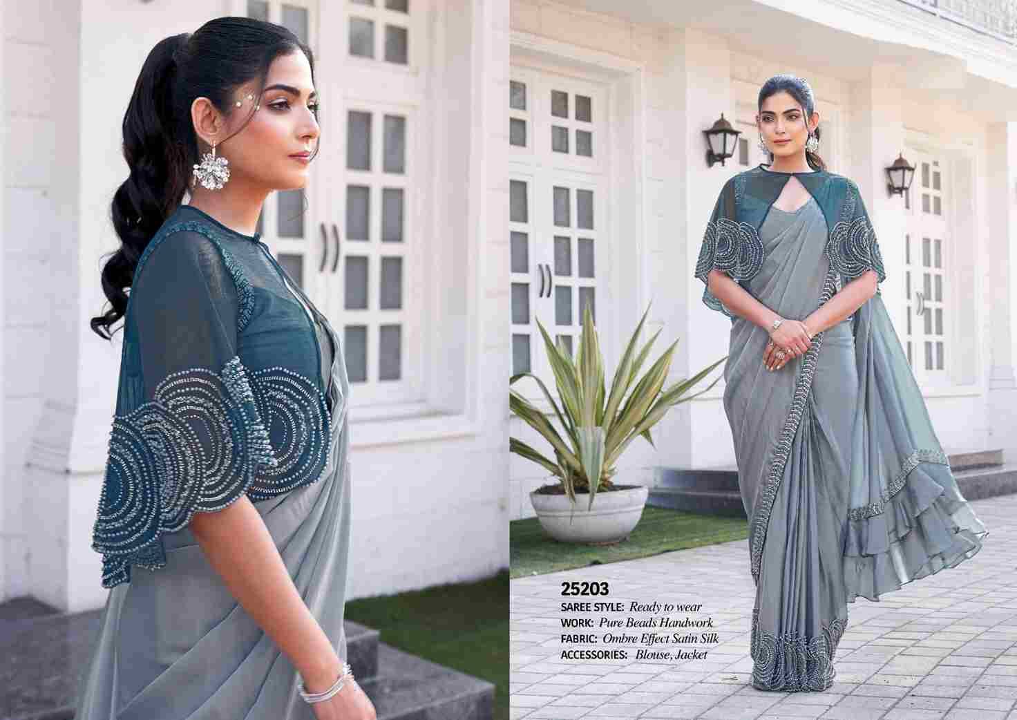 Opehlia By Nimayaa 25200 To 25206 Series Indian Traditional Wear Collection Beautiful Stylish Fancy Colorful Party Wear & Occasional Wear Satin Silk Sarees At Wholesale Price