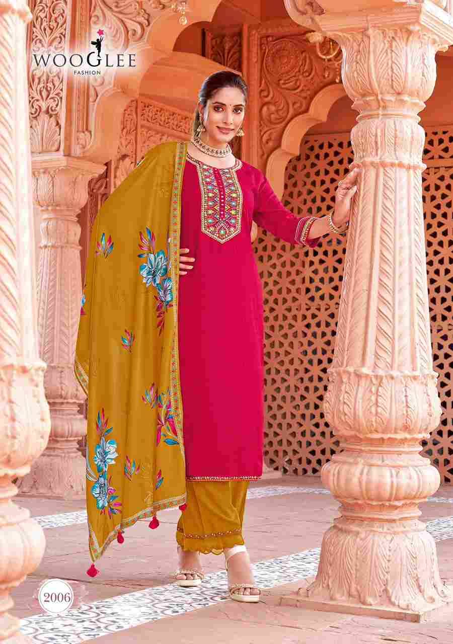 Miraan By Wooglee 2001 To 2006 Series Beautiful Stylish Festive Suits Fancy Colorful Casual Wear & Ethnic Wear & Ready To Wear Heavy Rayon Dresses At Wholesale Price