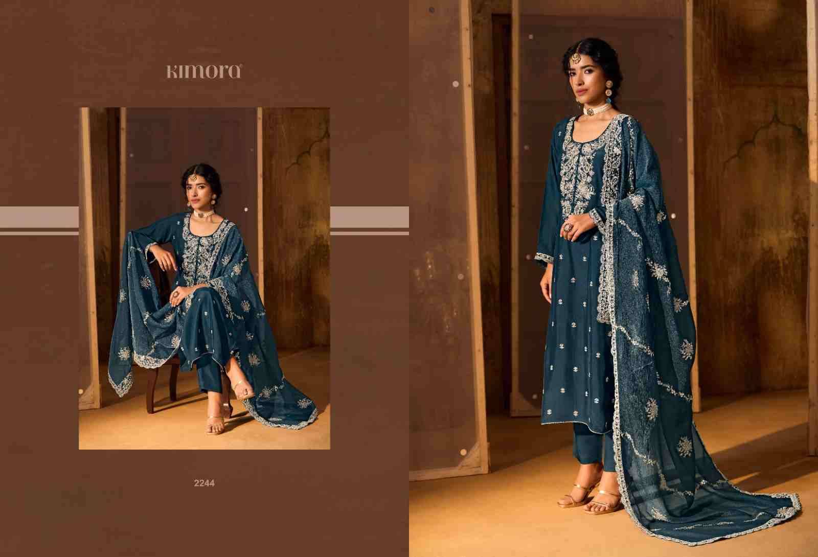 Qawali By Kimora Fashion 2241 To 2246 Series Designer Festive Suits Collection Beautiful Stylish Fancy Colorful Party Wear & Occasional Wear Pure Bemberg Silk Dresses At Wholesale Price