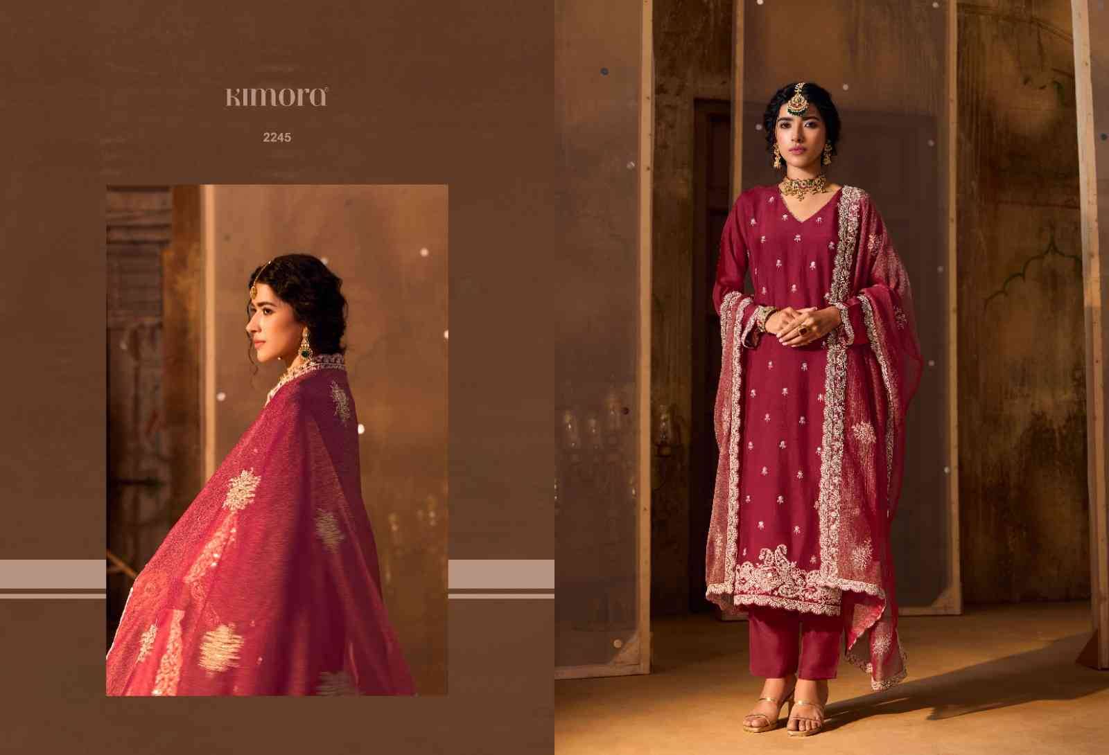 Qawali By Kimora Fashion 2241 To 2246 Series Designer Festive Suits Collection Beautiful Stylish Fancy Colorful Party Wear & Occasional Wear Pure Bemberg Silk Dresses At Wholesale Price