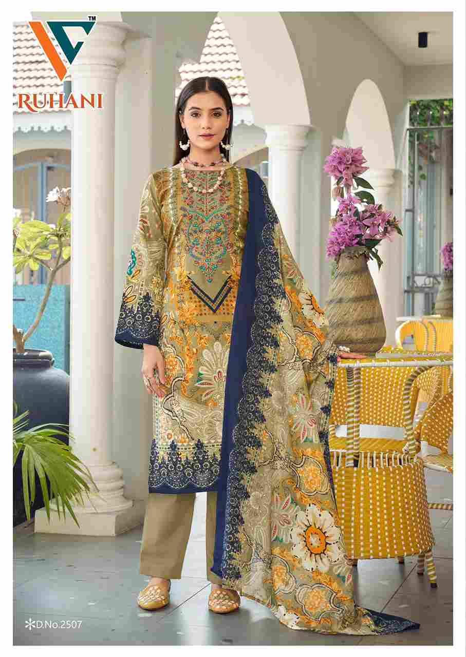 Ruhani Vol-25 By Vandana Creation 2501 To 2508 Series Beautiful Festive Suits Stylish Fancy Colorful Casual Wear & Ethnic Wear Cotton Print Dresses At Wholesale Price