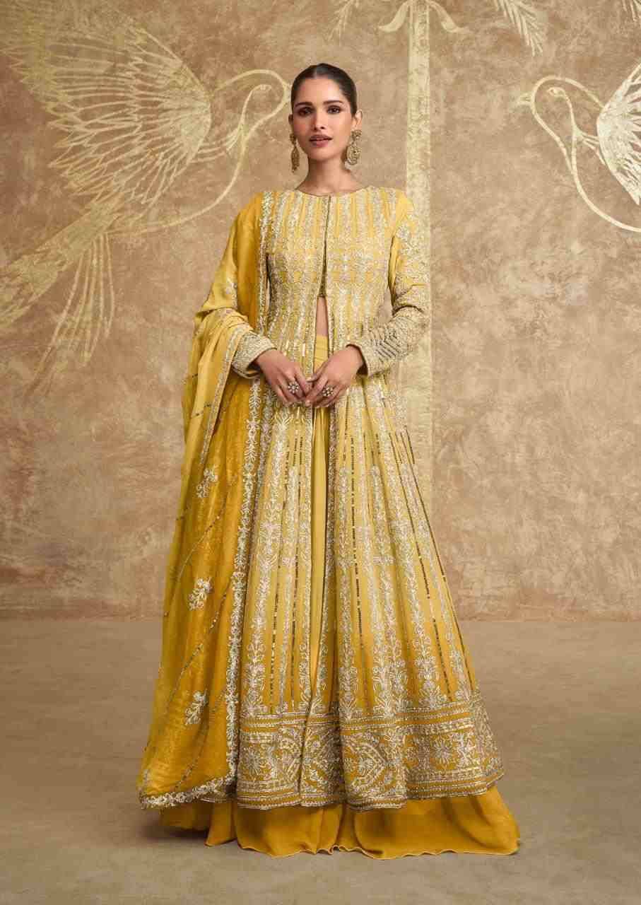 Sawaria Gold By Sayuri 5609-A To 5609-D Series Beautiful Stylish Fancy Colorful Casual Wear & Ethnic Wear Georgette Gowns With Dupatta At Wholesale Price