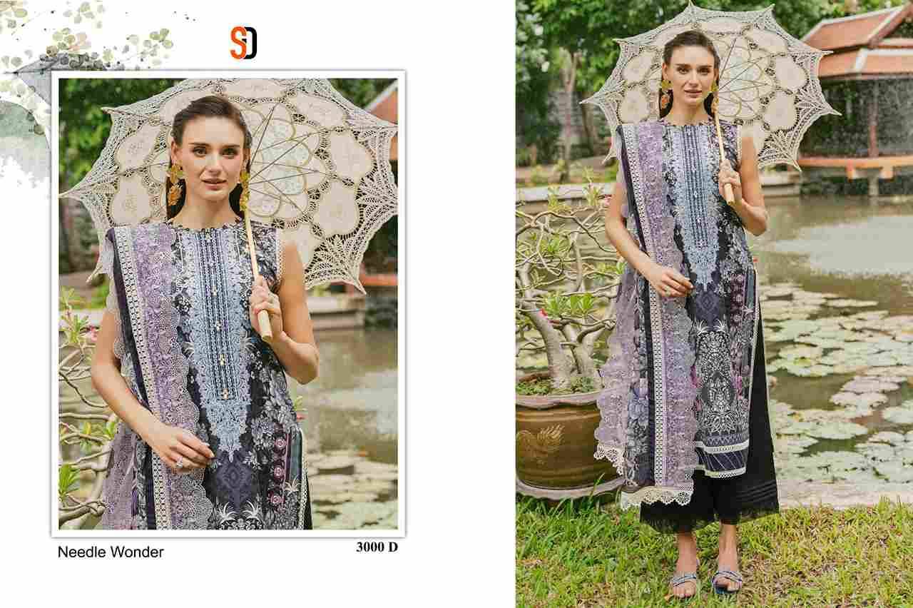 Needle Wonder Vol-2 By Shraddha Designer 3000-A To 3000-D Series Beautiful Pakistani Suits Colorful Stylish Fancy Casual Wear & Ethnic Wear Pure Cotton Embroidered Dresses At Wholesale Price