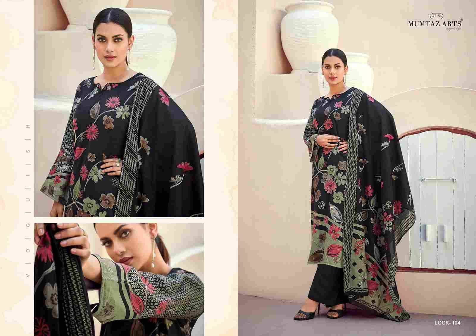 Sakshi By Mumtaz Arts 101 To 104 Series Beautiful Festive Suits Colorful Stylish Fancy Casual Wear & Ethnic Wear Pure Jam Satin Print With Work Dresses At Wholesale Price