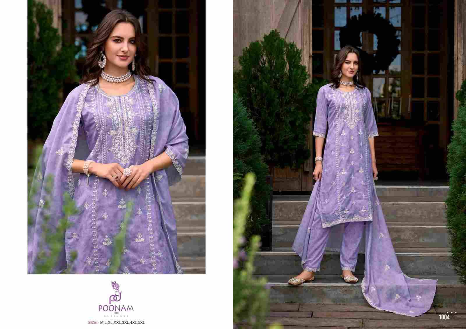 Lilah By Poonam Designer 1001 To 1004 Series Suits Beautiful Fancy Colorful Stylish Party Wear & Occasional Wear Pure Cotton Dresses At Wholesale Price