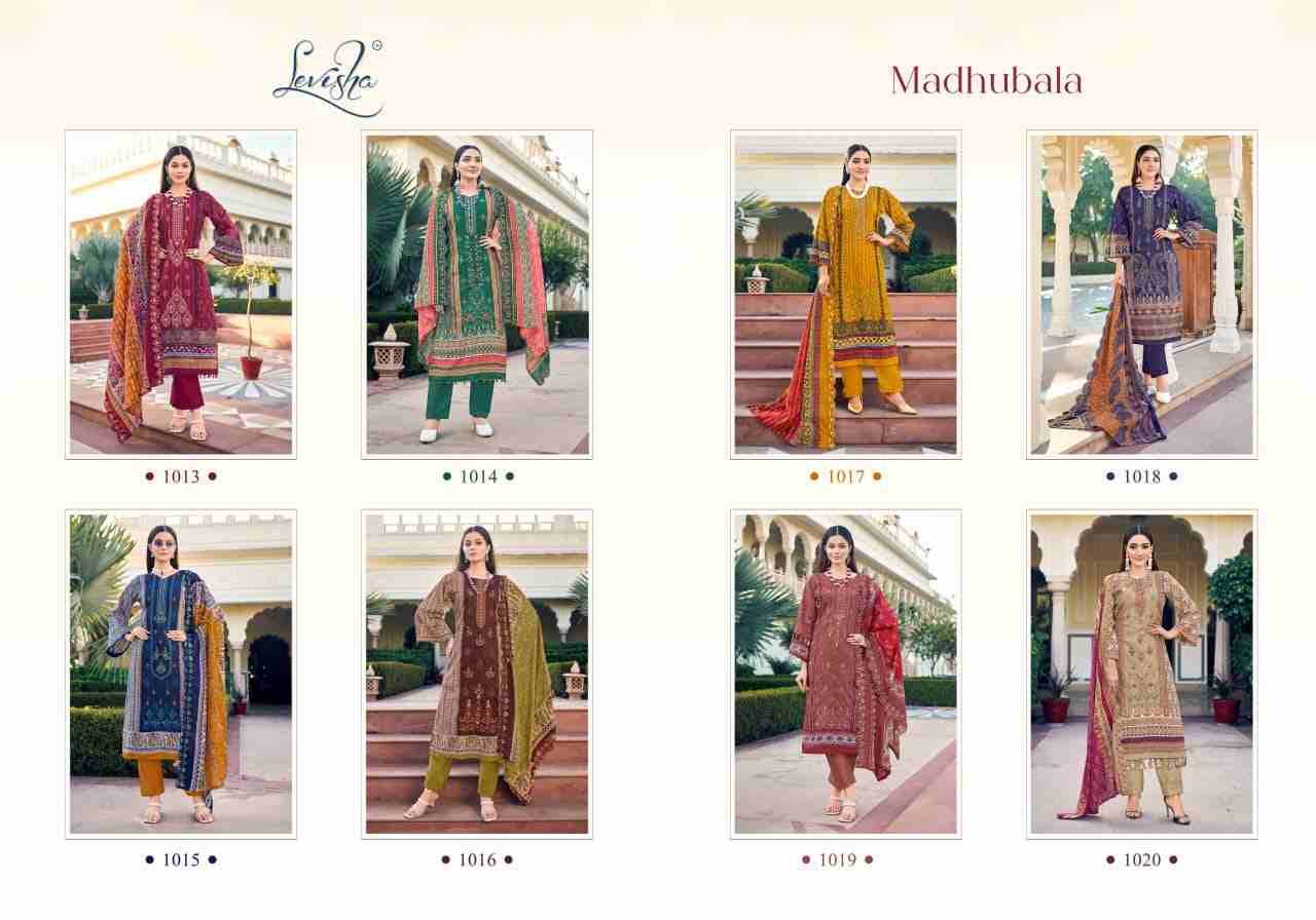 Madhubala By Levisha 1013 To 1020 Series Festive Suits Beautiful Fancy Colorful Stylish Party Wear & Occasional Wear Cambric Lawn Cotton Dresses At Wholesale Price