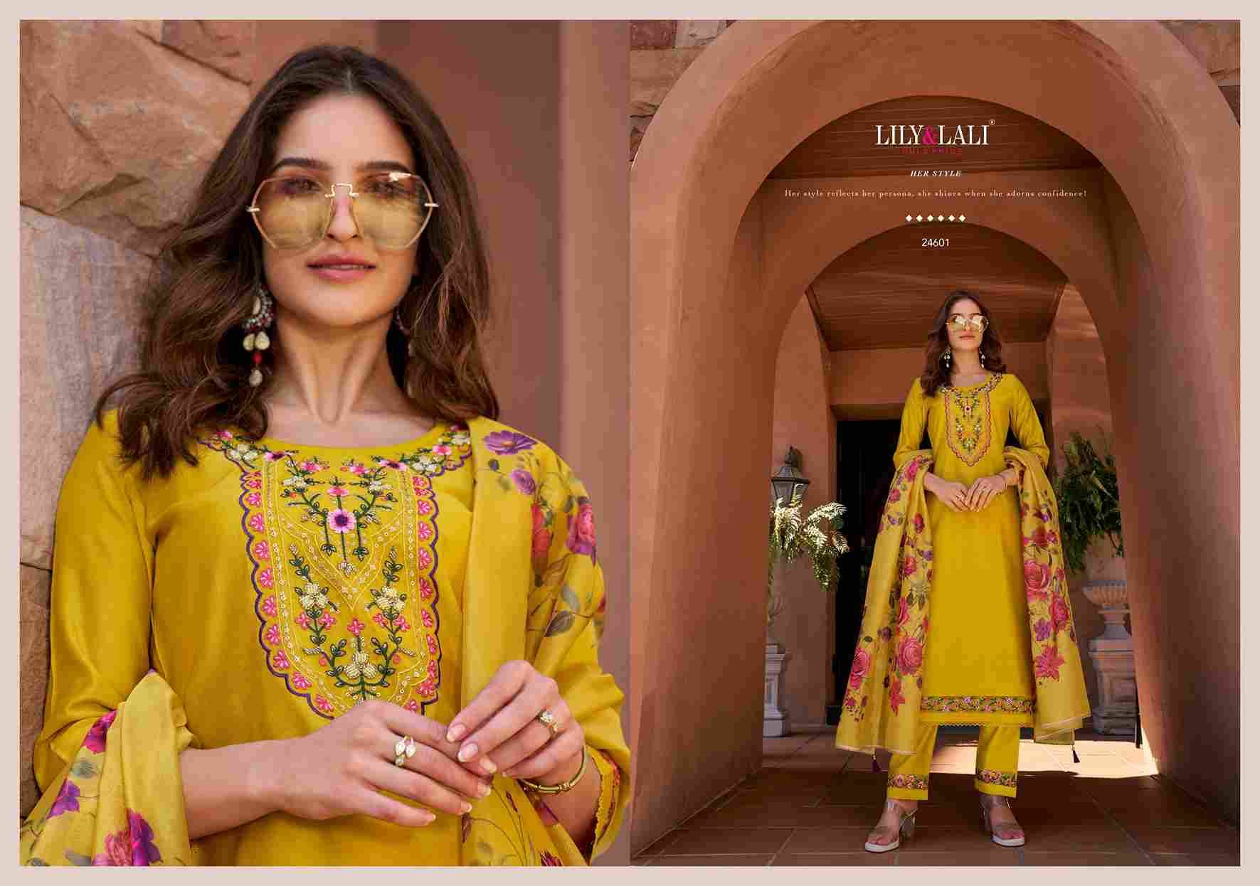 Srivalli Vol-2 By Lily And Lali 24601 To 24606 Series Beautiful Festive Suits Colorful Stylish Fancy Casual Wear & Ethnic Wear Viscose Silk Dresses At Wholesale Price