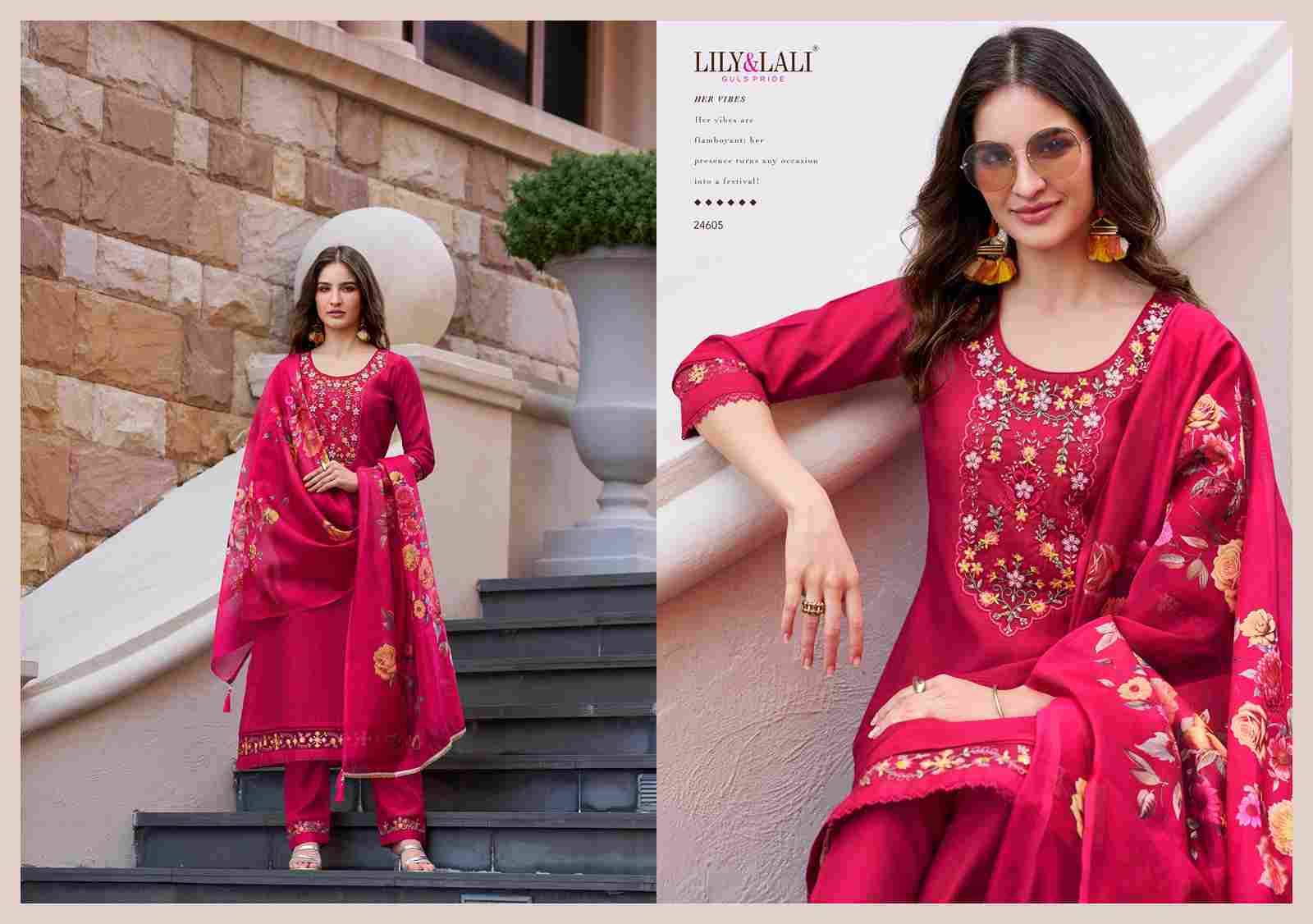 Srivalli Vol-2 By Lily And Lali 24601 To 24606 Series Beautiful Festive Suits Colorful Stylish Fancy Casual Wear & Ethnic Wear Viscose Silk Dresses At Wholesale Price