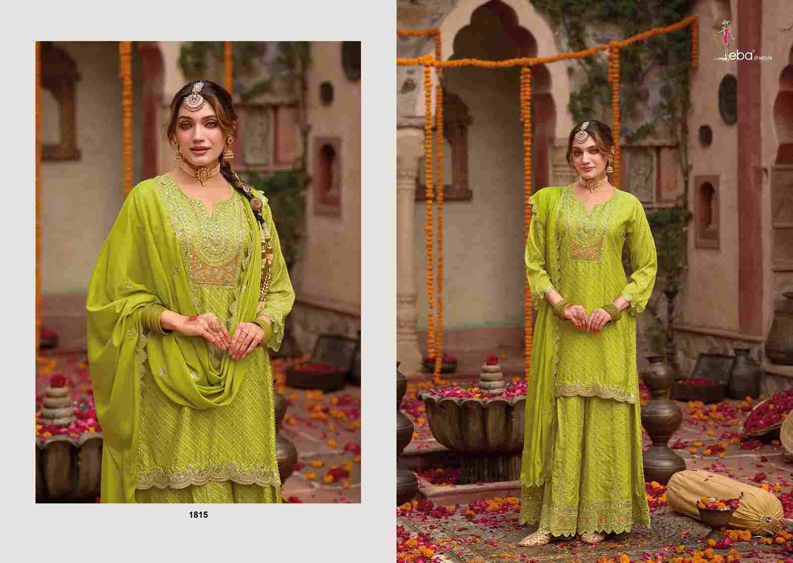 Rashmika By Eba Lifestyle 1813 To 1815 Series Beautiful Sharara Suits Colorful Stylish Fancy Casual Wear & Ethnic Wear Chinnon Embroidery Dresses At Wholesale Price