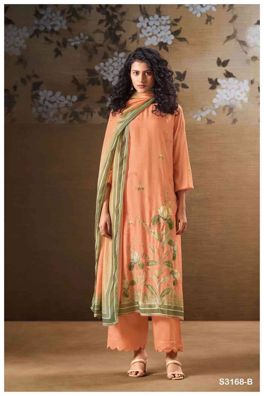 Jaera-3168 By Ganga Fashion 3168-A To 3168-D Series Beautiful Festive Suits Colorful Stylish Fancy Casual Wear & Ethnic Wear Bemberg Silk Dresses At Wholesale Price