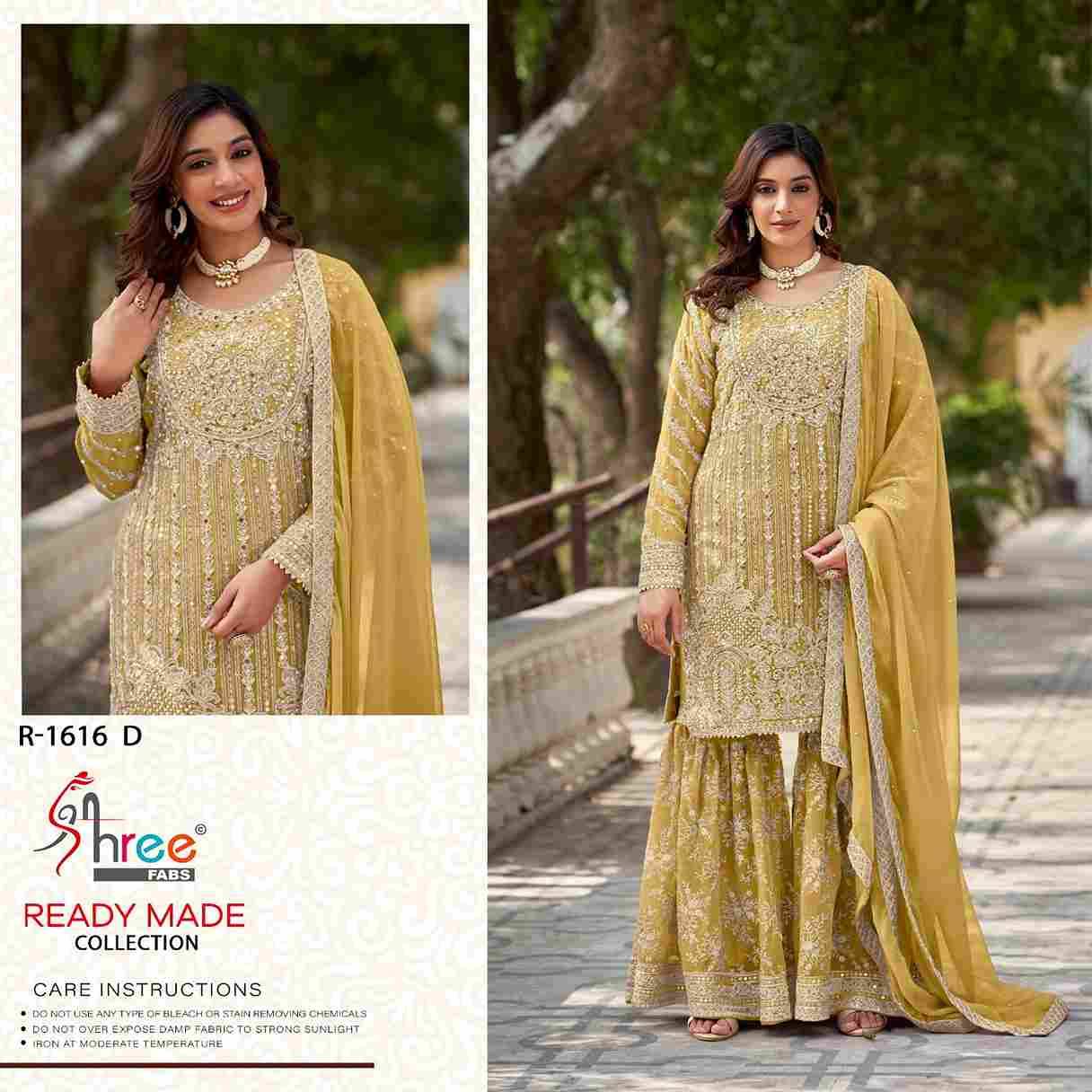 Shree Fabs Hit Design R-1616 Colours By Shree Fabs R-1616-A To R-1616-D Series Designer Pakistani Suits Collection Beautiful Stylish Fancy Colorful Party Wear & Occasional Wear Chiffon Dresses At Wholesale Price