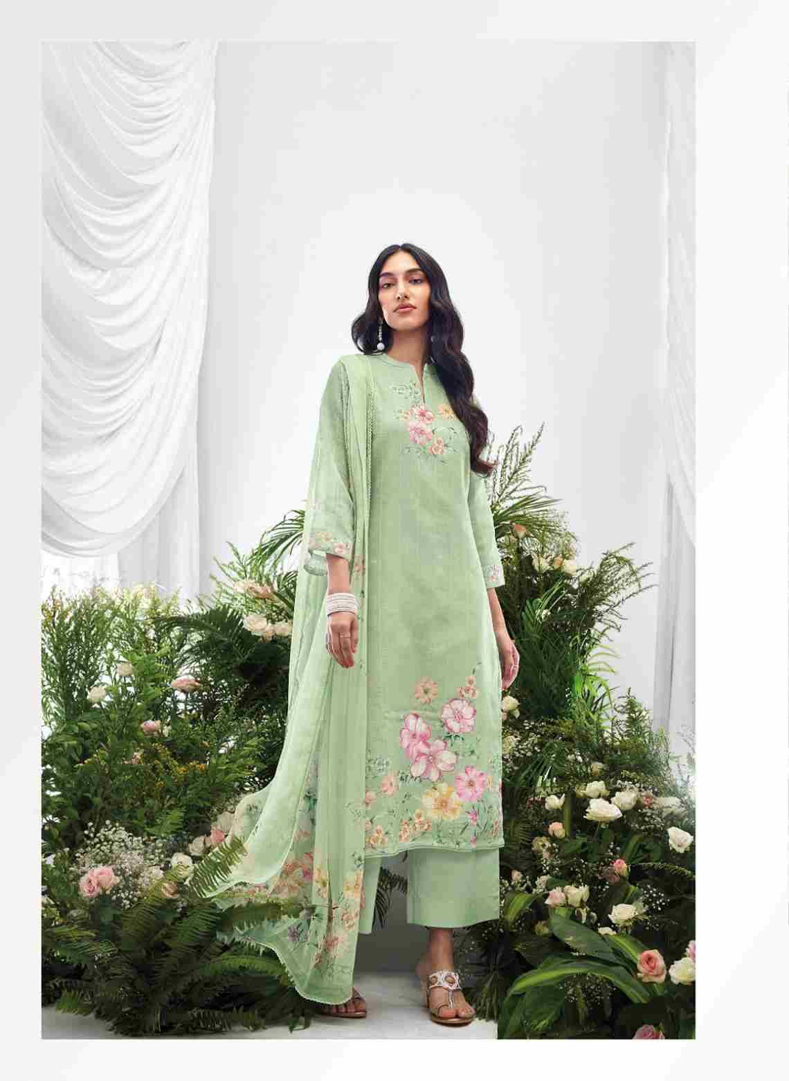 Ahren By Ganga Fashion 2015 To 2020 Series Beautiful Festive Suits Colorful Stylish Fancy Casual Wear & Ethnic Wear Cotton Linen Jacquard Dresses At Wholesale Price