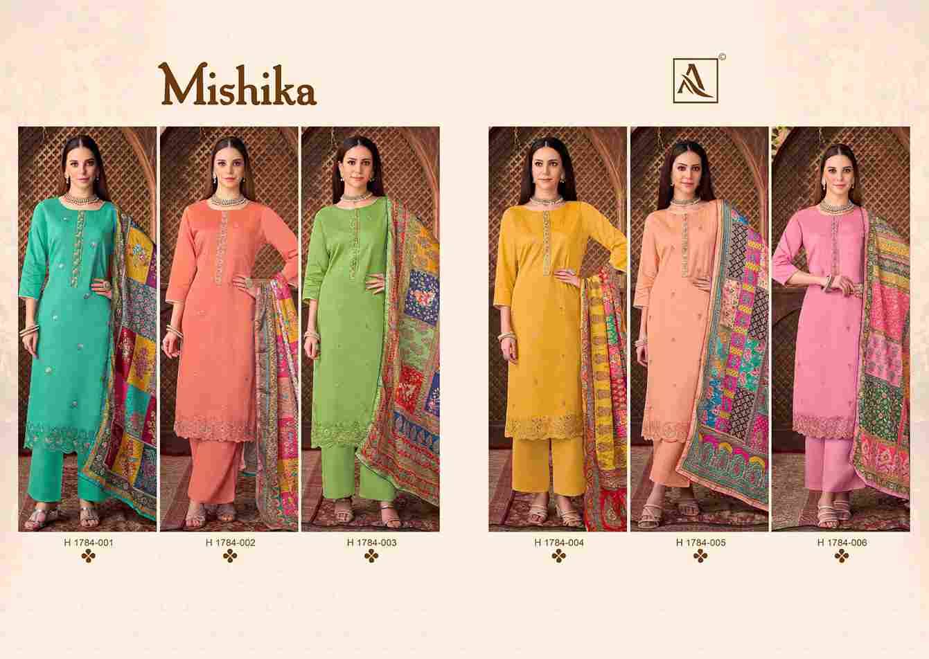 Mishika By Alok Suit 1784-001 To 1784-006 Series Beautiful Festive Suits Colorful Stylish Fancy Casual Wear & Ethnic Wear Pure Jam Dresses At Wholesale Price