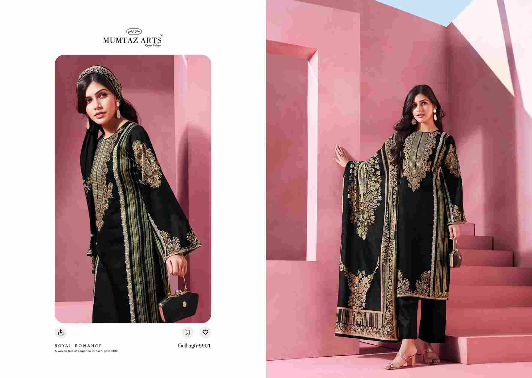 Gulbagh By Mumtaz Arts 9901 To 9906 Series Beautiful Festive Suits Colorful Stylish Fancy Casual Wear & Ethnic Wear Pure Jam Satin Print With Work Dresses At Wholesale Price