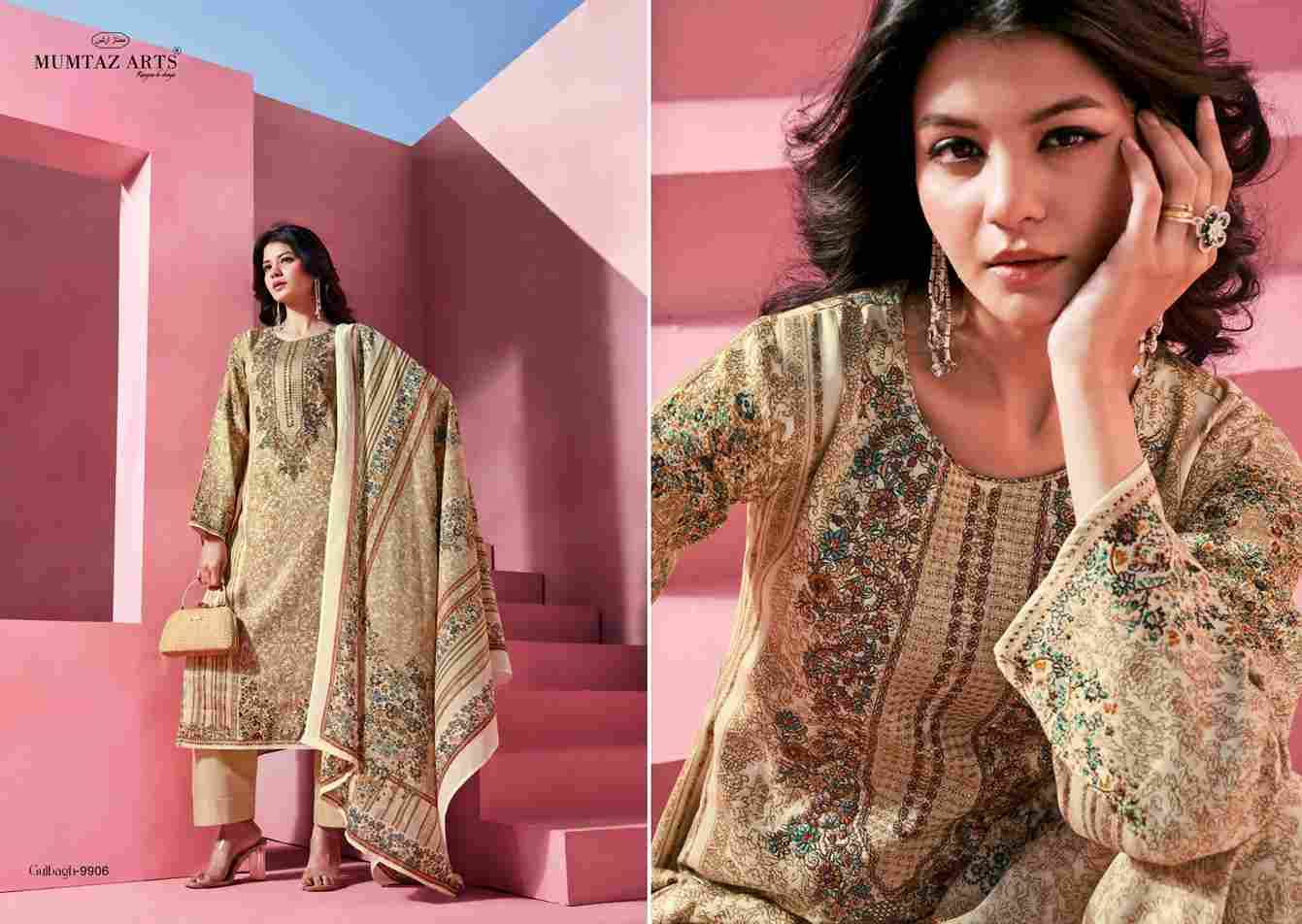 Gulbagh By Mumtaz Arts 9901 To 9906 Series Beautiful Festive Suits Colorful Stylish Fancy Casual Wear & Ethnic Wear Pure Jam Satin Print With Work Dresses At Wholesale Price