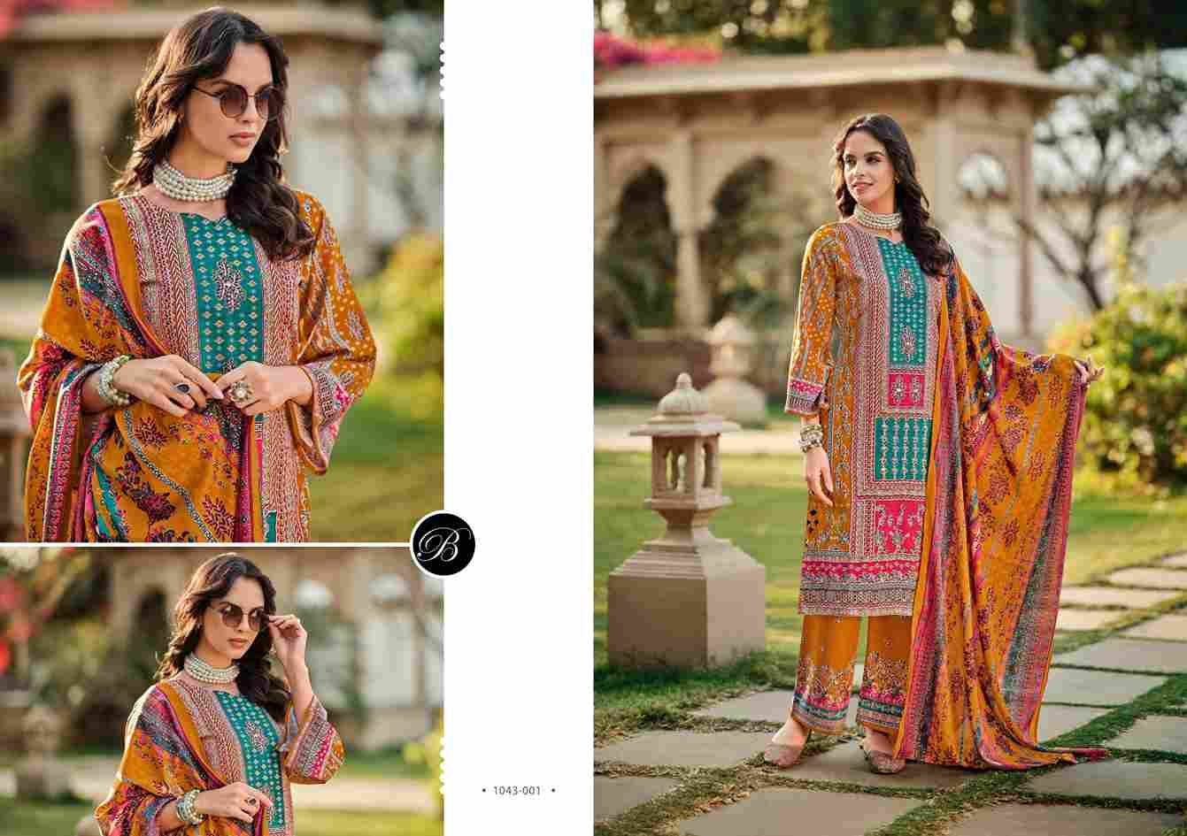 Shaheen Vol-3 By Belliza 1043-001 To 1043-008 Series Beautiful Festive Suits Stylish Fancy Colorful Casual Wear & Ethnic Wear Pure Viscose Rayon Print Dresses At Wholesale Price