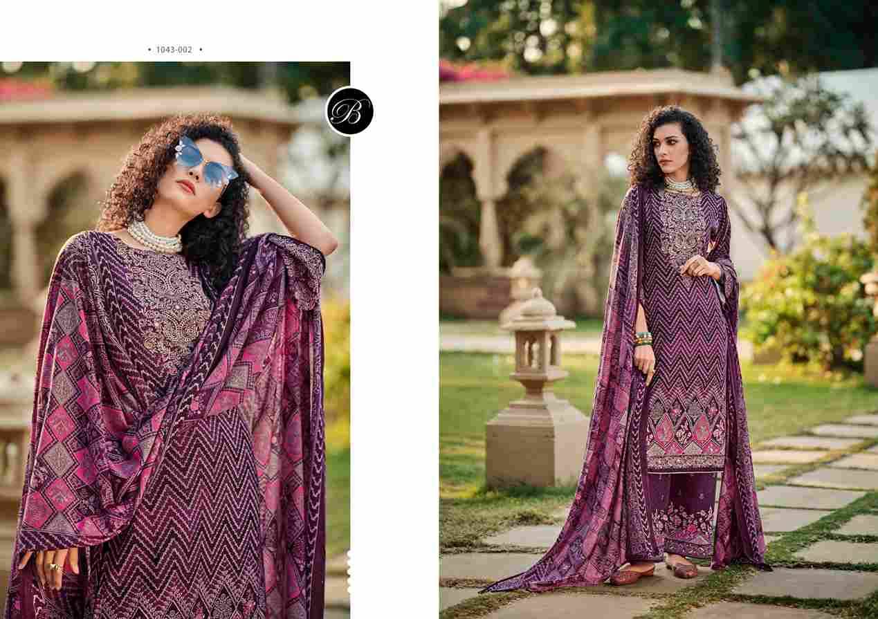 Shaheen Vol-3 By Belliza 1043-001 To 1043-008 Series Beautiful Festive Suits Stylish Fancy Colorful Casual Wear & Ethnic Wear Pure Viscose Rayon Print Dresses At Wholesale Price