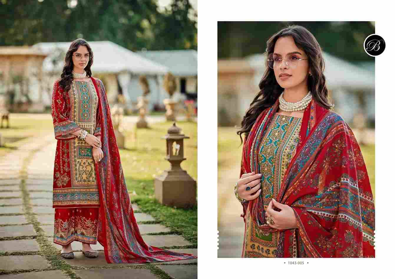 Shaheen Vol-3 By Belliza 1043-001 To 1043-008 Series Beautiful Festive Suits Stylish Fancy Colorful Casual Wear & Ethnic Wear Pure Viscose Rayon Print Dresses At Wholesale Price