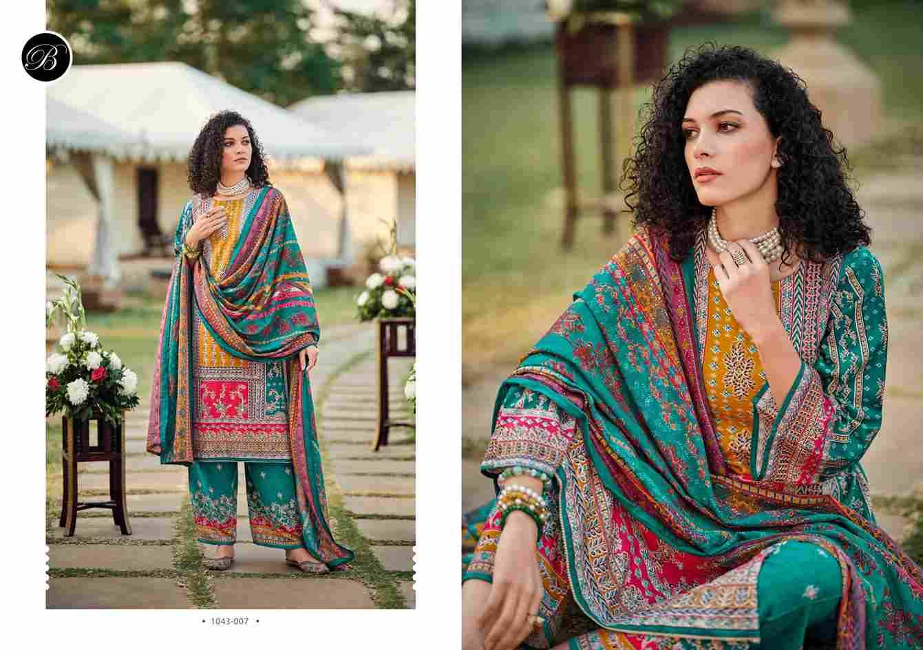 Shaheen Vol-3 By Belliza 1043-001 To 1043-008 Series Beautiful Festive Suits Stylish Fancy Colorful Casual Wear & Ethnic Wear Pure Viscose Rayon Print Dresses At Wholesale Price