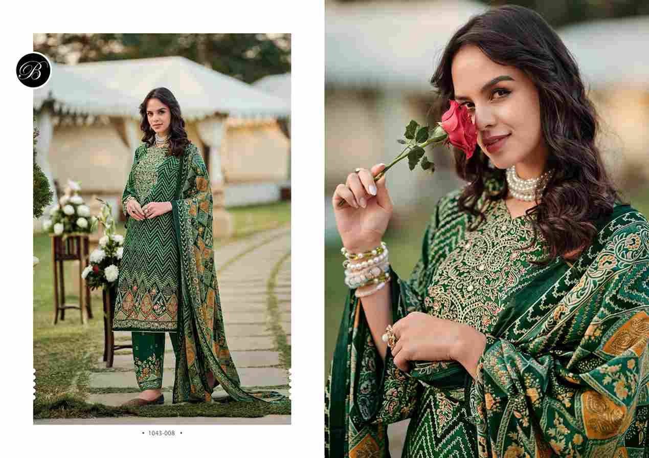 Shaheen Vol-3 By Belliza 1043-001 To 1043-008 Series Beautiful Festive Suits Stylish Fancy Colorful Casual Wear & Ethnic Wear Pure Viscose Rayon Print Dresses At Wholesale Price