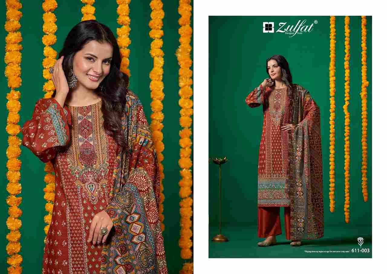 Tisha Vol-2 By Zulfat 611-001 To 611-006 Series Beautiful Festive Suits Stylish Fancy Colorful Casual Wear & Ethnic Wear Pure Viscose Rayon Print Dresses At Wholesale Price
